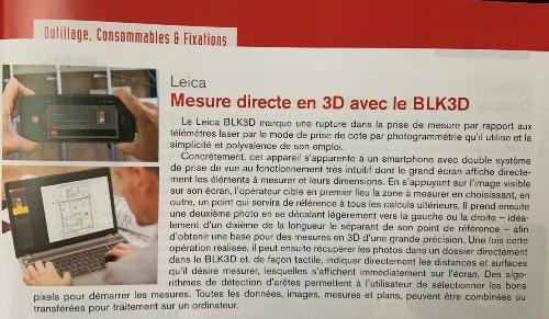 Le magazine BBI parle du Leica BLK3D !